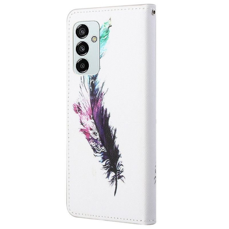 Kožené Puzdro Samsung Galaxy M23 5G Pierka So Šnúrkou