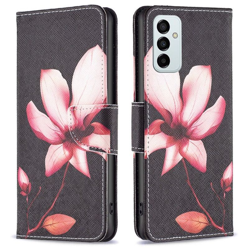 Kožené Puzdro Samsung Galaxy M23 5G Ružový Kvet