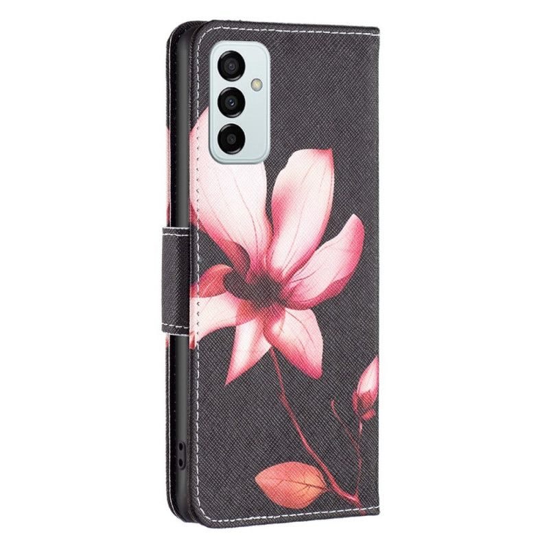 Kožené Puzdro Samsung Galaxy M23 5G Ružový Kvet