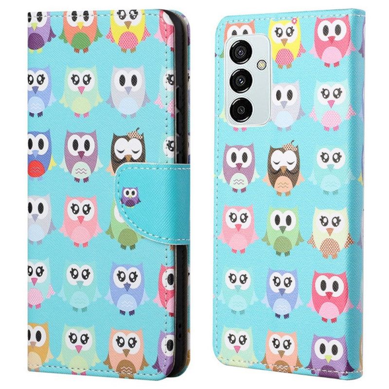 Kožené Puzdro Samsung Galaxy M23 5G Sovy