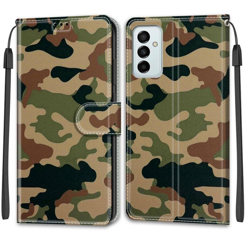 Kožené Puzdro Samsung Galaxy M23 5G Vojenská Kamufláž