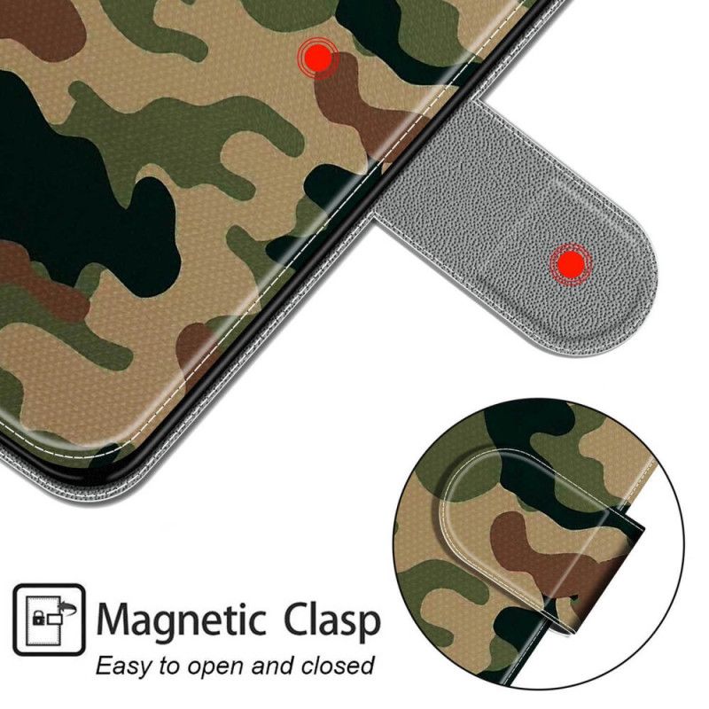Kožené Puzdro Samsung Galaxy M23 5G Vojenská Kamufláž