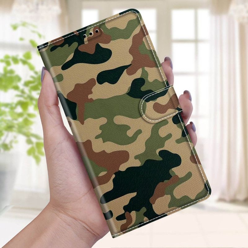 Kožené Puzdro Samsung Galaxy M23 5G Vojenská Kamufláž