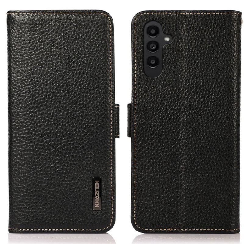 Kožené Puzdro Samsung Galaxy A15 Kožená Peňaženka S Rfid Blokovaním Khazneh