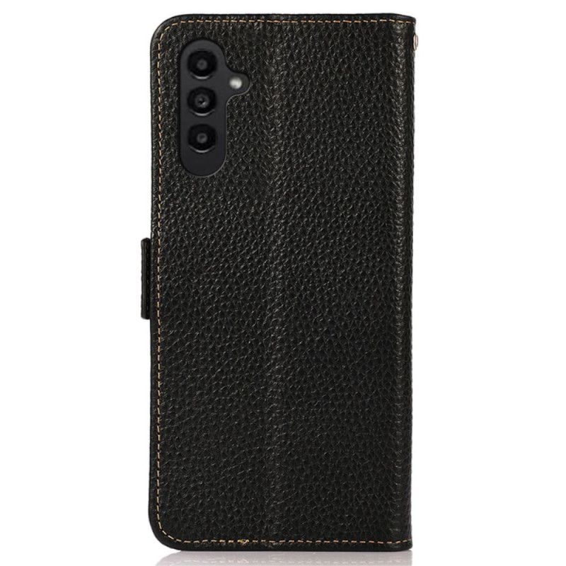 Kožené Puzdro Samsung Galaxy A15 Kožená Peňaženka S Rfid Blokovaním Khazneh
