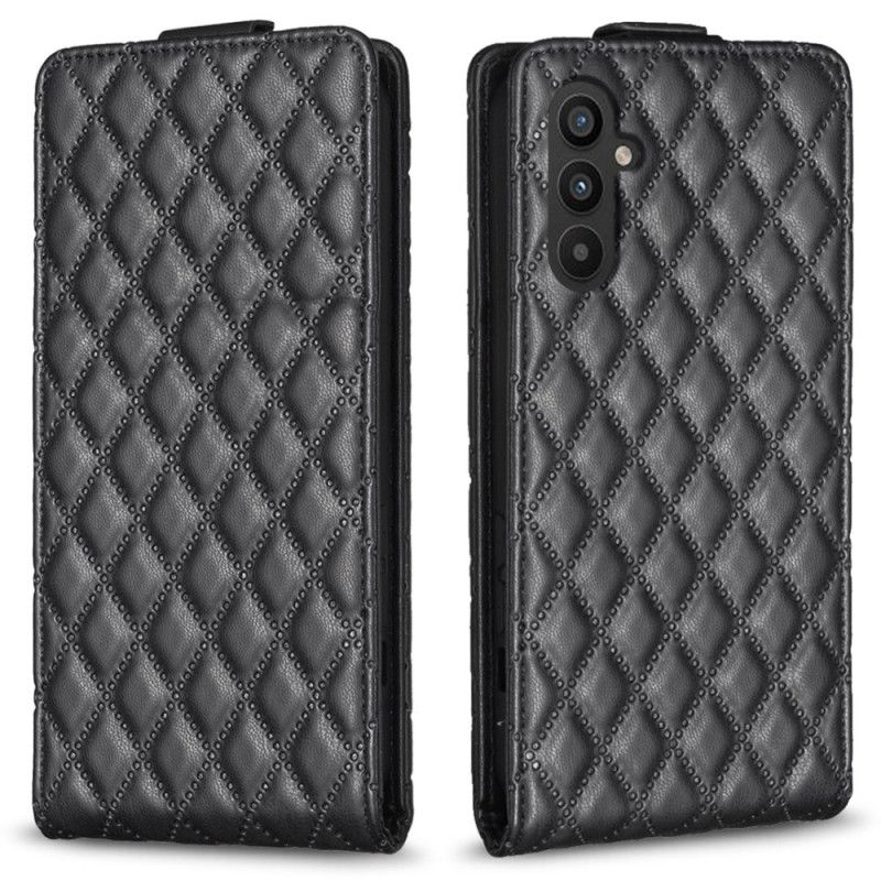 Kožené Puzdro Samsung Galaxy A15 Kryt Na Mobil Prešívaná Zvislá Chlopňa