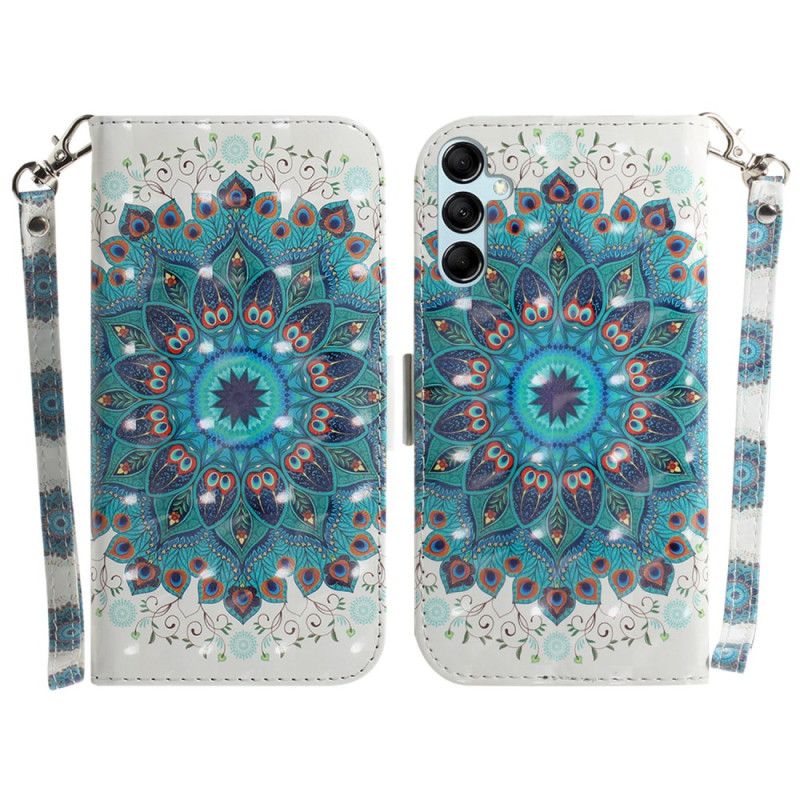 Puzdro Na Samsung Galaxy A15 Zelená Mandala S Remienkom