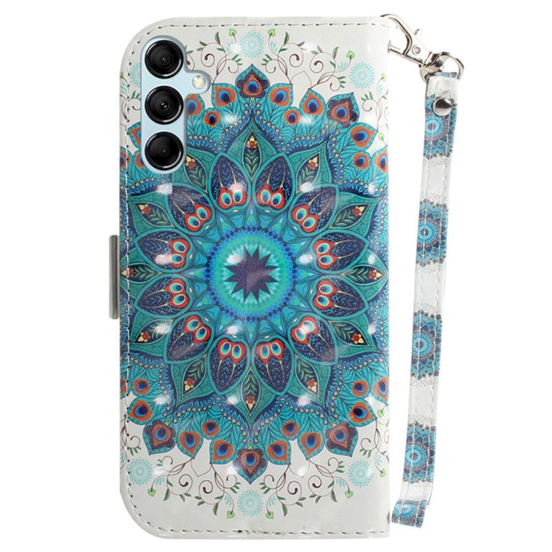 Puzdro Na Samsung Galaxy A15 Zelená Mandala S Remienkom
