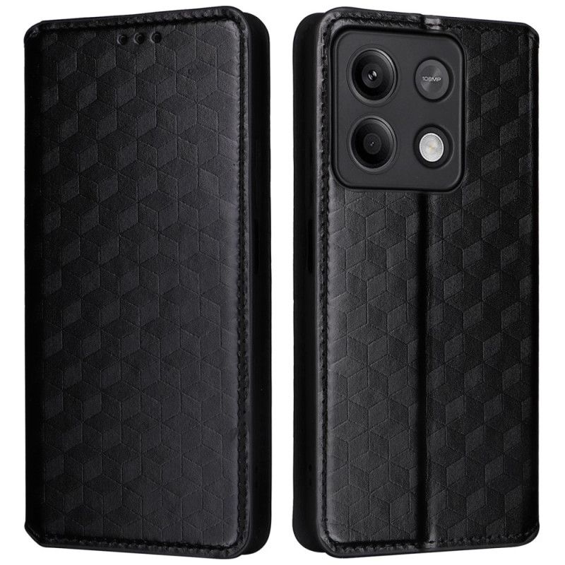 Kožené Puzdro Poco X6 5g 3d Kocky