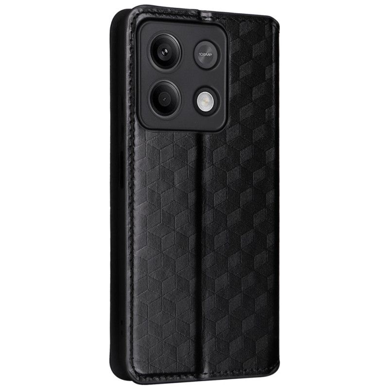 Kožené Puzdro Poco X6 5g 3d Kocky