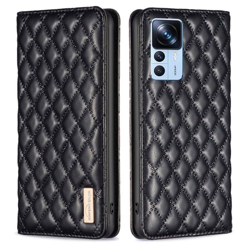 Flipové Puzdro Xiaomi 12T / 12T Pro Kožené Puzdro Prešívaná Farba Binfen