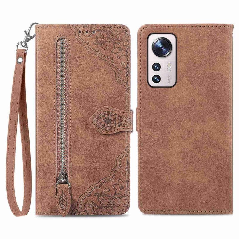 Flipové Puzdro Xiaomi 12T / 12T Pro Predné Vrecko Na Kvety