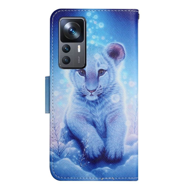Kožené Puzdro Xiaomi 12T / 12T Pro Baby Leopard S Popruhom