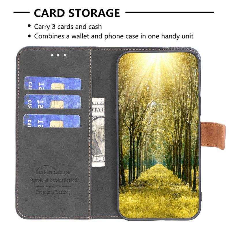 Kožené Puzdro Xiaomi 12T / 12T Pro Dvojfarebná Binfen Color