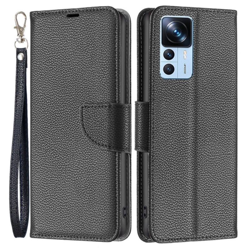 Kožené Puzdro Xiaomi 12T / 12T Pro Kožený Remienok Litchi