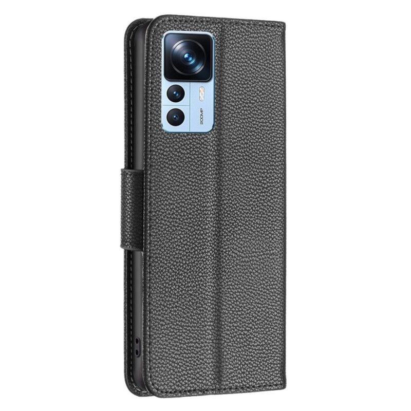 Kožené Puzdro Xiaomi 12T / 12T Pro Kožený Remienok Litchi