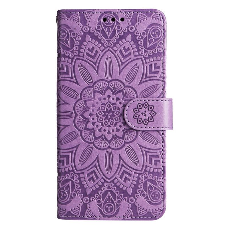 Kožené Puzdro Xiaomi 12T / 12T Pro Slnečnica So Šnúrkou