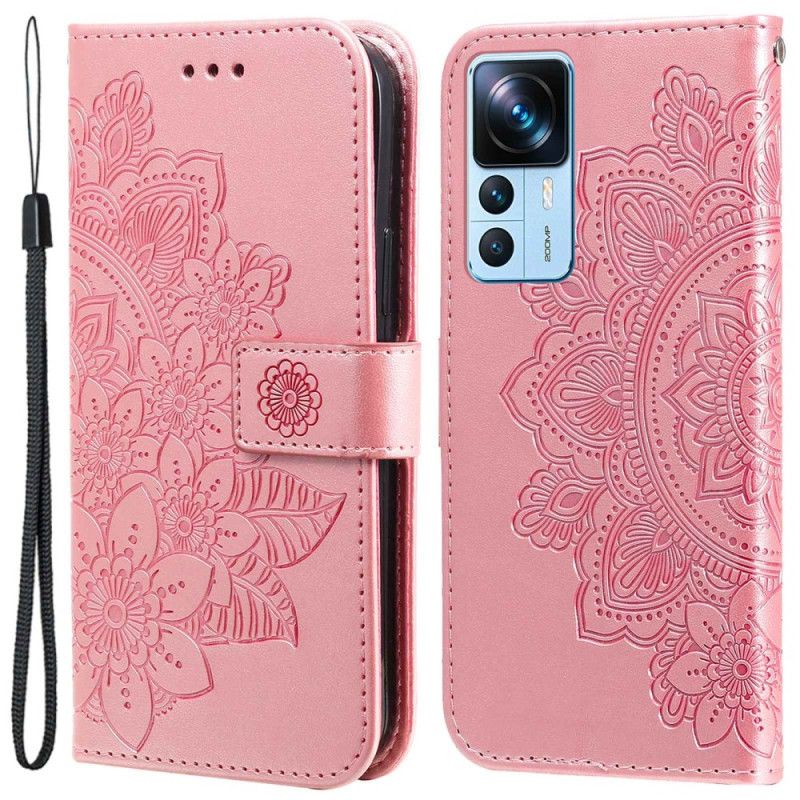 Kožené Puzdro Xiaomi 12T / 12T Pro Strappy Mandala