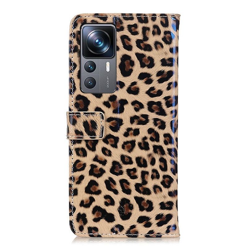 Kožené Puzdro Xiaomi 12T / 12T Pro Štýl Leopardej Kože
