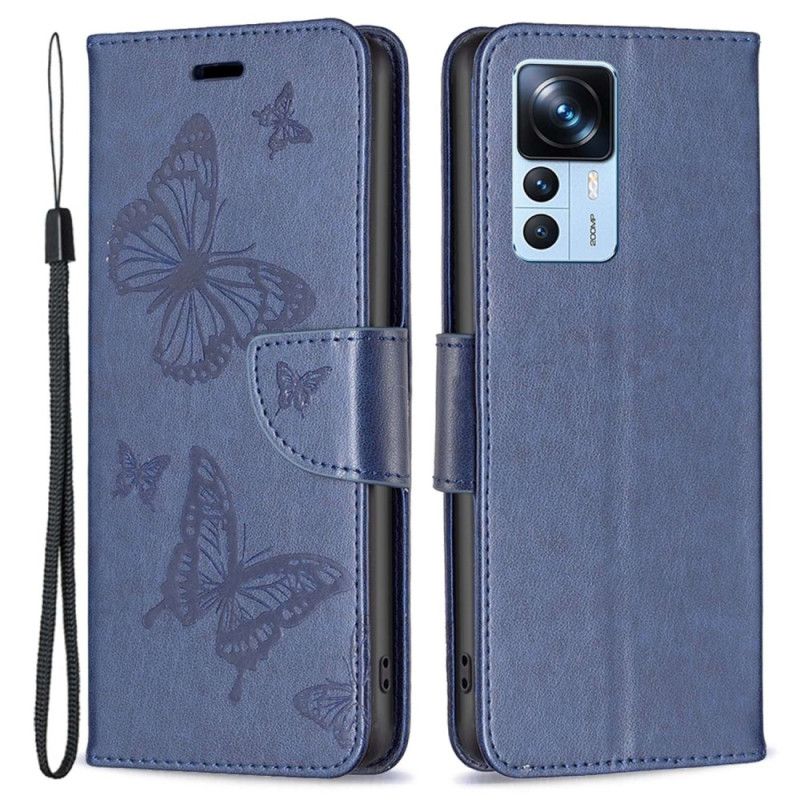 Kožené Puzdro Xiaomi 12T / 12T Pro Tangá Butterflies