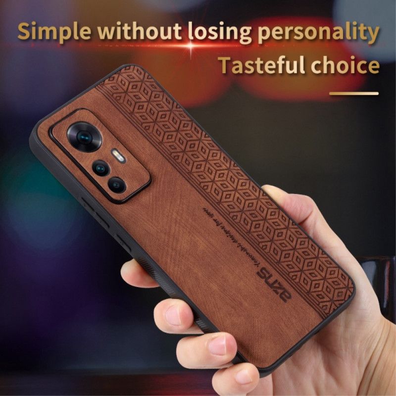 Kryt Xiaomi 12T / 12T Pro Kožený Efekt Azns