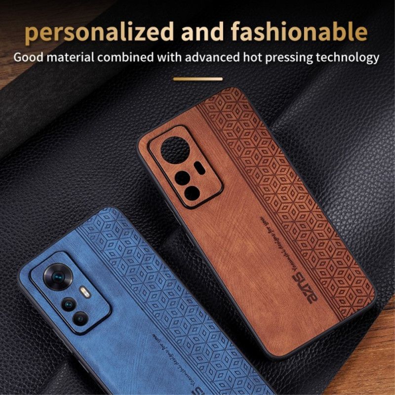 Kryt Xiaomi 12T / 12T Pro Kožený Efekt Azns