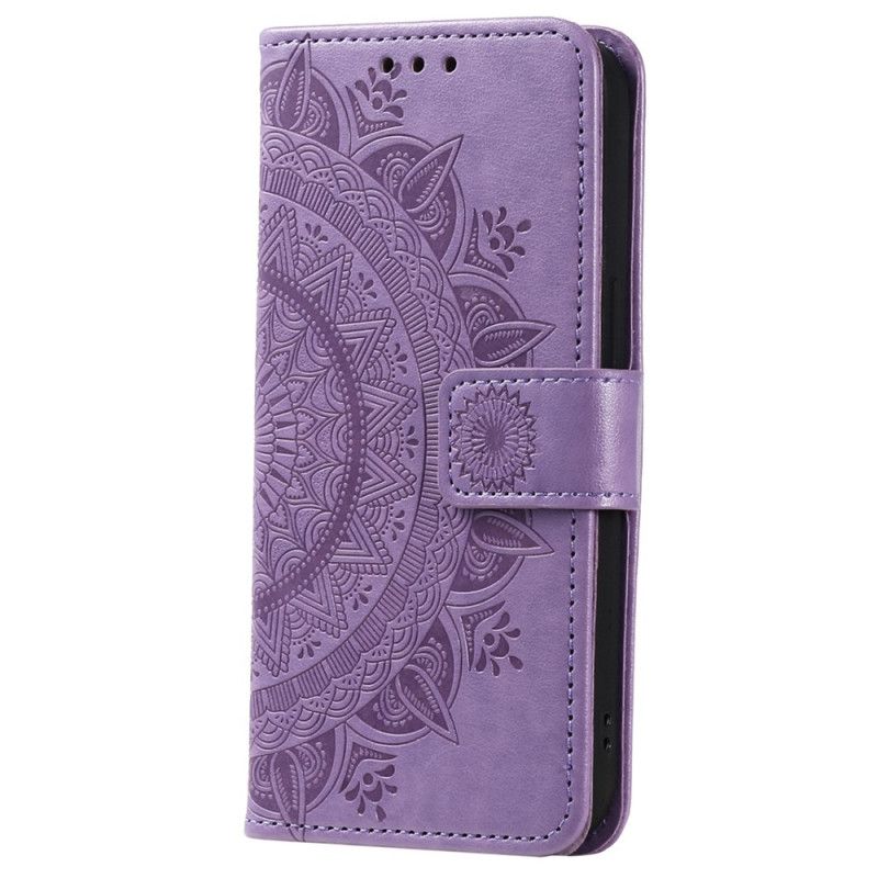 Peňaženkový Kryt Xiaomi 12T / 12T Pro Mandala Sun So Šnúrkou