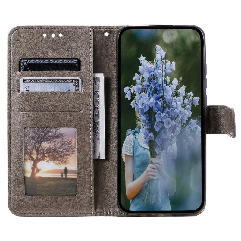 Peňaženkový Kryt Xiaomi 12T / 12T Pro Mandala Sun So Šnúrkou