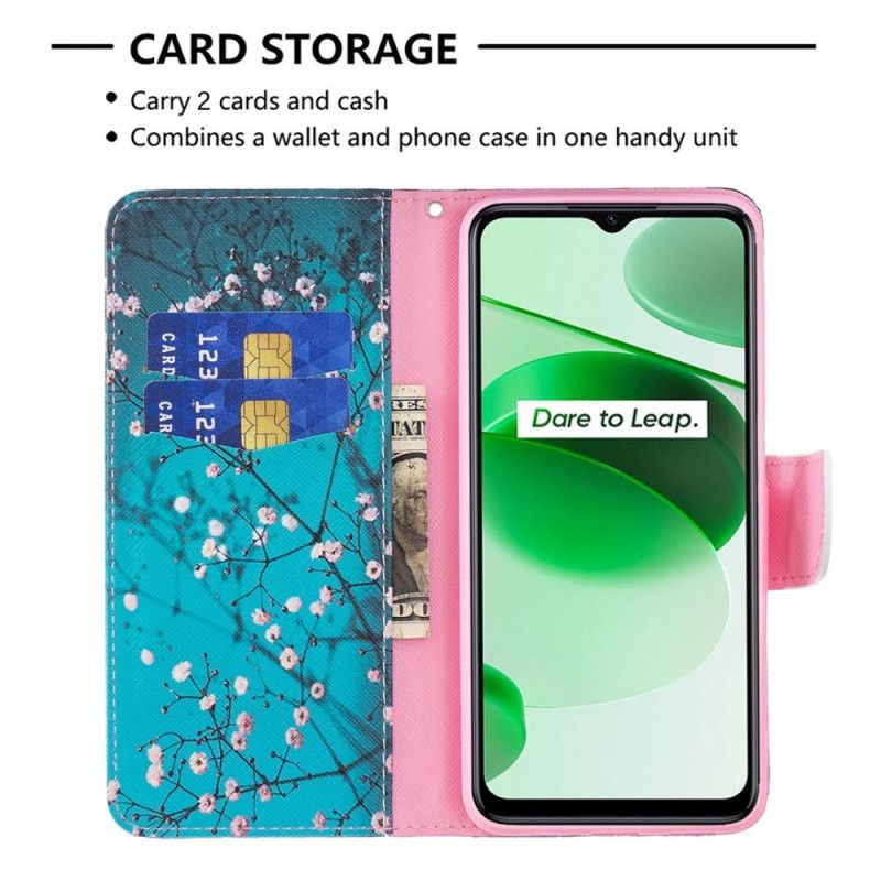 Kožené Puzdro Realme GT Neo 3 Viacfarebná Slnečnica
