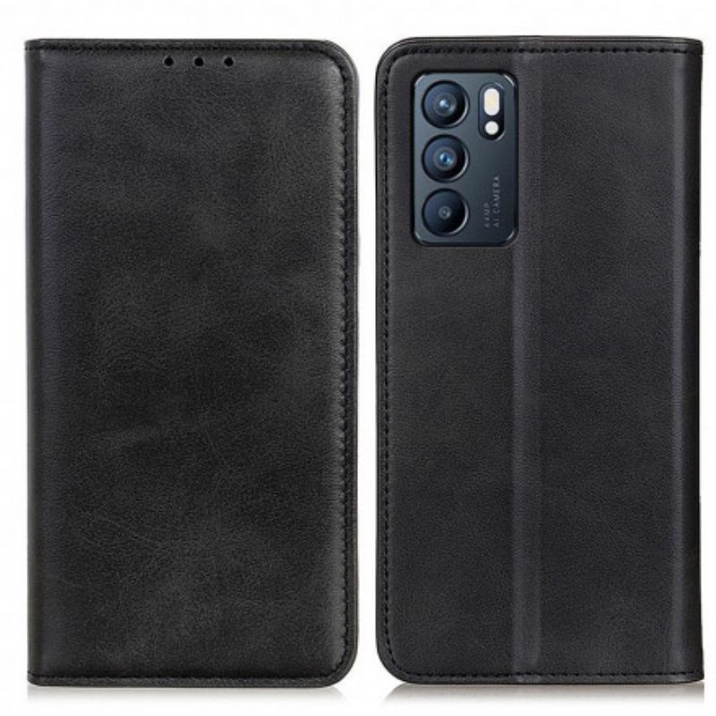 Flipové Puzdro Oppo Reno 6 5G Kožené Puzdro Elegancia Štiepaná Koža