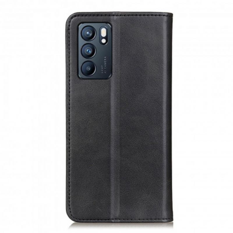 Flipové Puzdro Oppo Reno 6 5G Kožené Puzdro Elegancia Štiepaná Koža