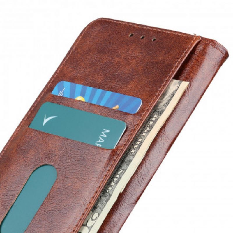 Kožené Puzdro Oppo Reno 6 5G Vintage Gombík Z Umelej Kože