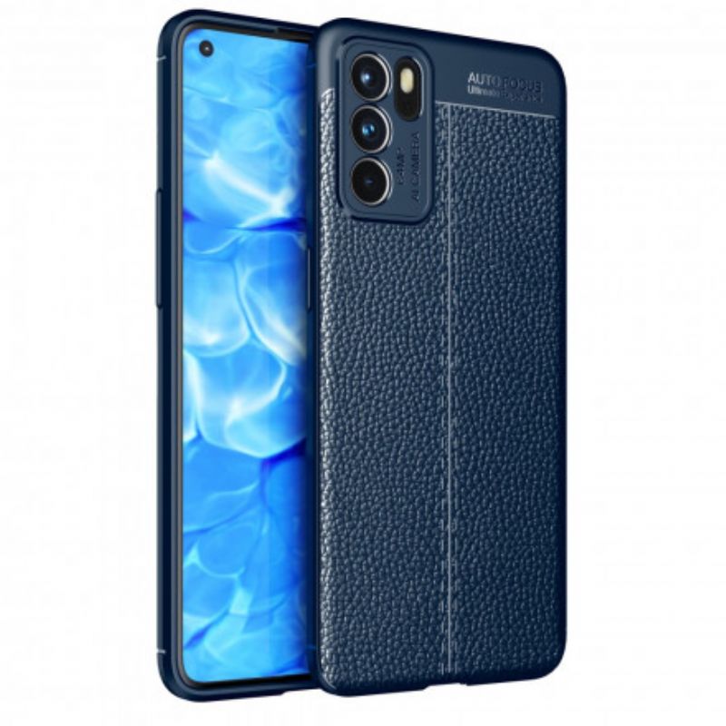 Kryt Oppo Reno 6 5G Efekt Kože Litchi