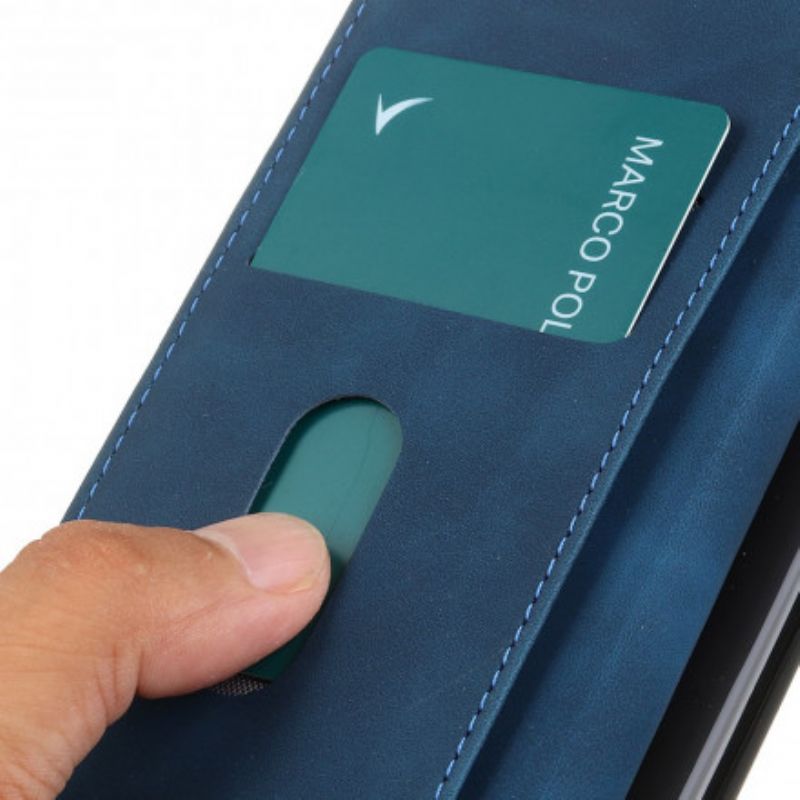 Peňaženkový Kryt Oppo Reno 6 5G Khazneh Vintage Kožený Efekt