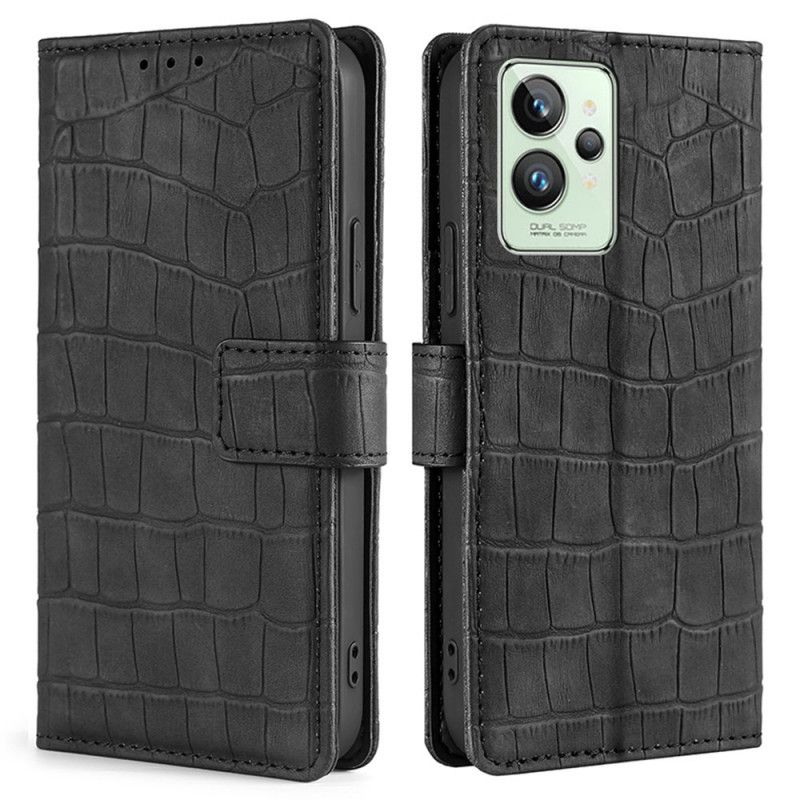 Kožené Puzdro Realme GT2 Pro Efekt Krokodílej Kože