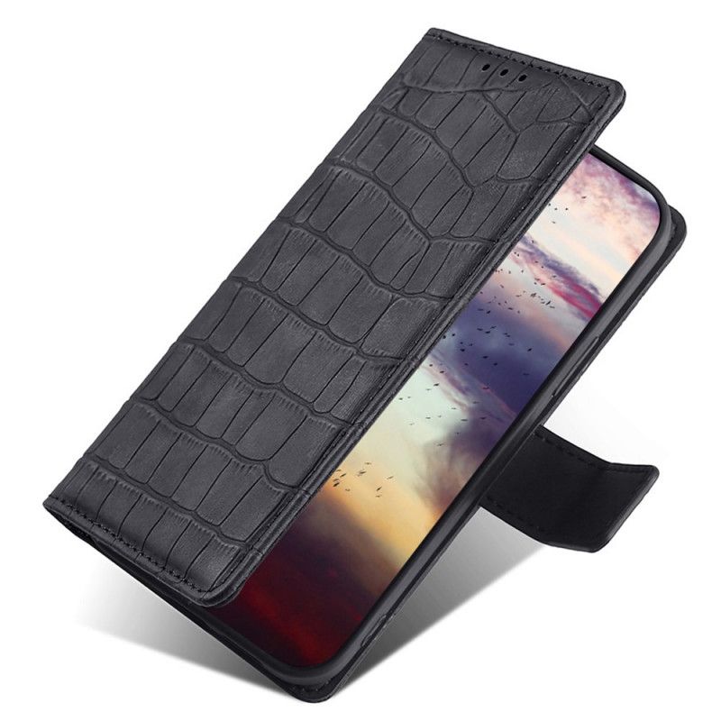Kožené Puzdro Realme GT2 Pro Efekt Krokodílej Kože