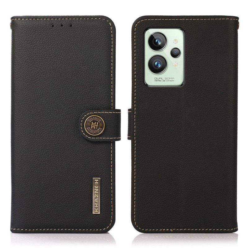 Kožené Puzdro Realme GT2 Pro Khazneh Rfid Pravá Koža