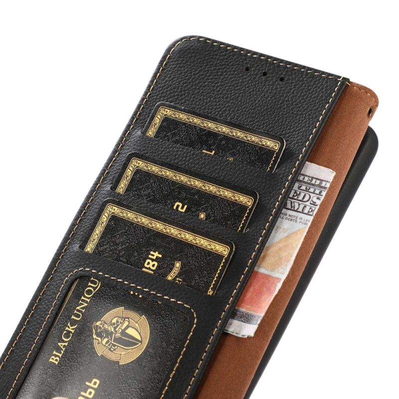 Kožené Puzdro Realme GT2 Pro Khazneh Rfid Pravá Koža