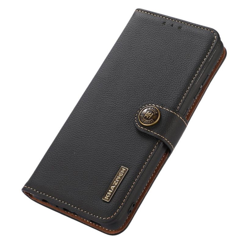 Kožené Puzdro Realme GT2 Pro Khazneh Rfid Pravá Koža