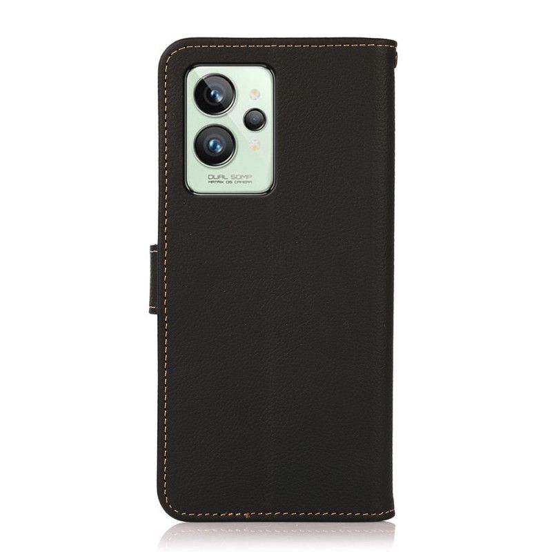 Kožené Puzdro Realme GT2 Pro Khazneh Rfid Pravá Koža