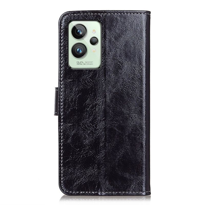 Kožené Puzdro Realme GT2 Pro Lakované Švami