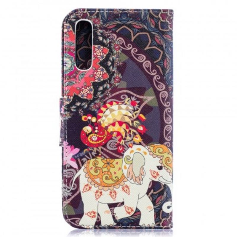Flipové Puzdro Samsung Galaxy A50 Mandala Etnických Slonov