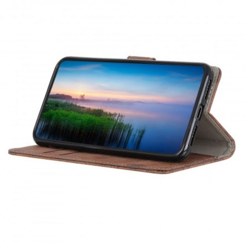 Kožené Puzdro Samsung Galaxy A50 Vintage Kožený Efekt