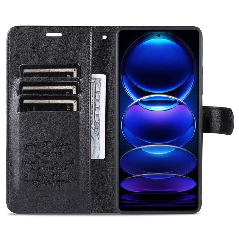 Peňaženkový Kryt Xiaomi Redmi Note 12 Pro Plus Kožený Efekt