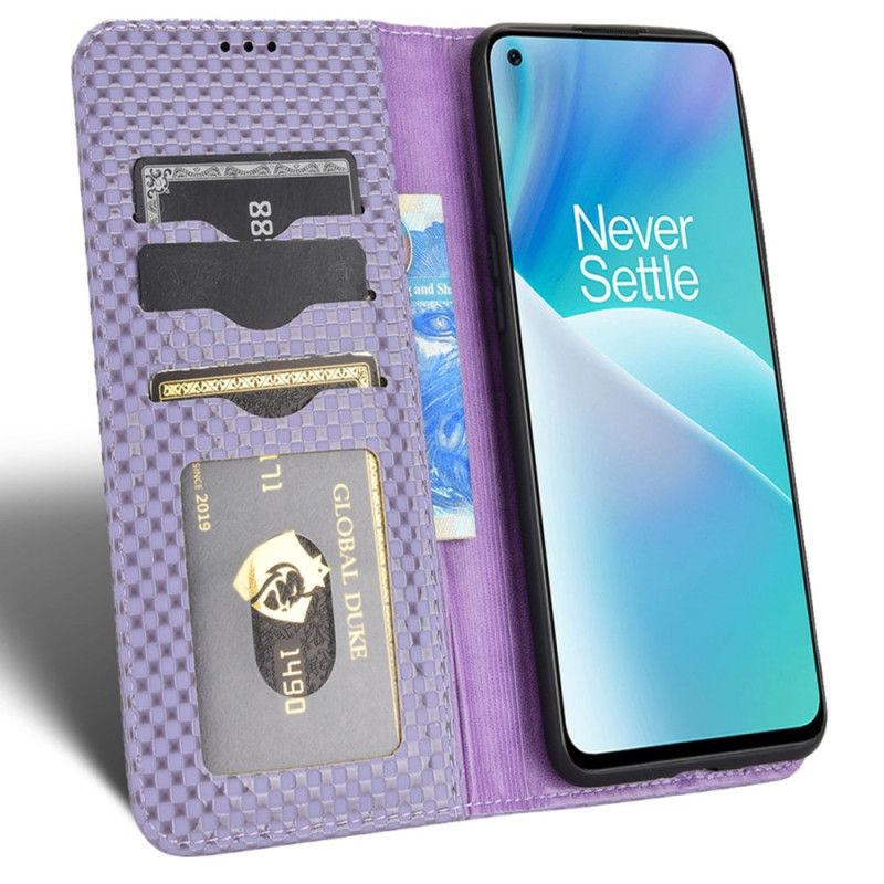 Flipové Puzdro OnePlus Nord 2T 5G Kožené Puzdro Textúra Mriežky
