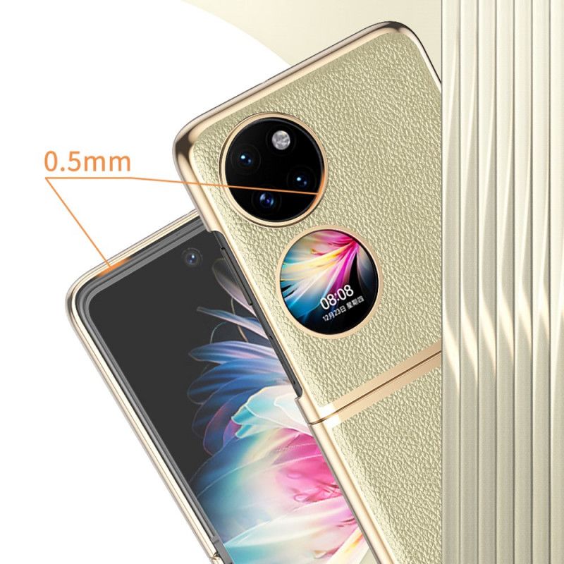 Kryt Huawei P50 Pocket Okraje V Štýle Umelej Kože