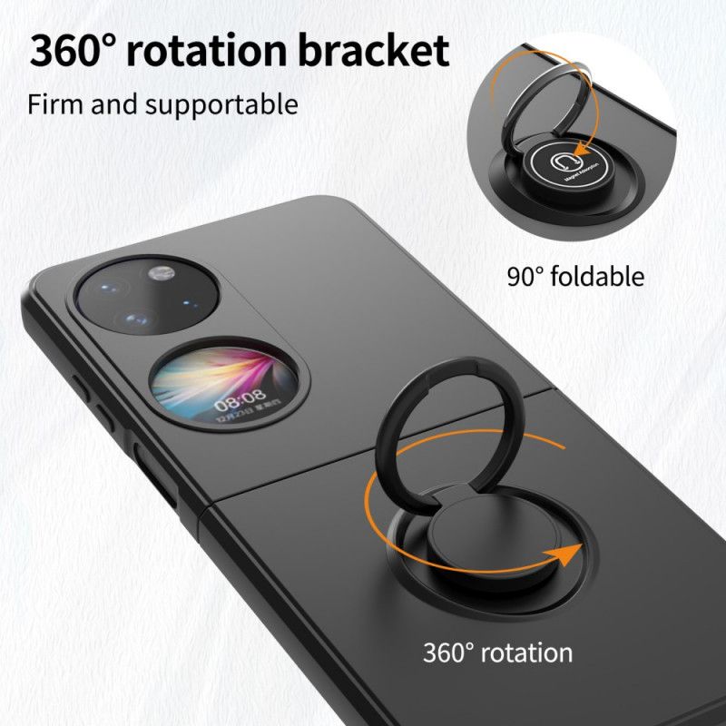 Kryt Huawei P50 Pocket Silikón S Krúžkovou Podporou