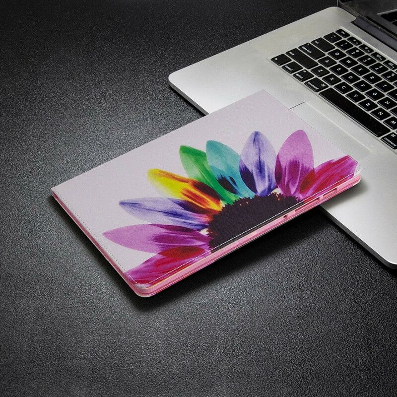 Flipové Puzdro Samsung Galaxy Tab S6 Lite Akvarelový Kvet