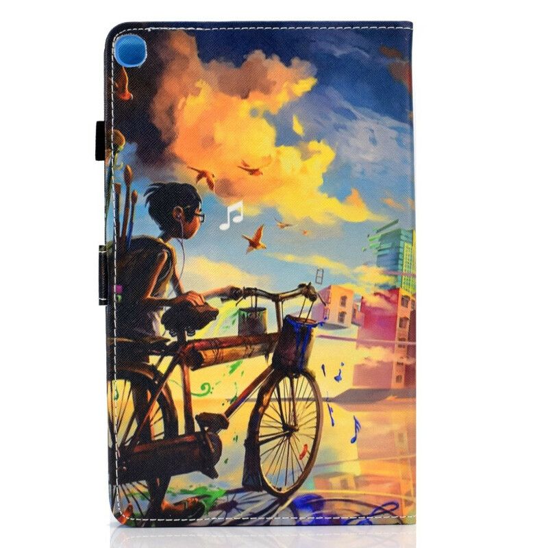 Flipové Puzdro Samsung Galaxy Tab S6 Lite Bicykel Art