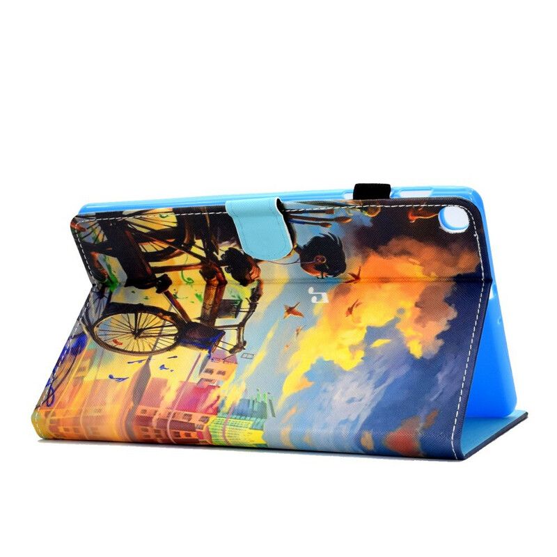 Flipové Puzdro Samsung Galaxy Tab S6 Lite Bicykel Art